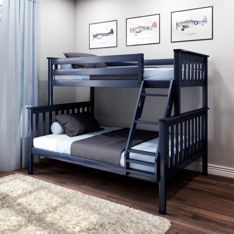 Harriet Bee Bolles Twin Over Full Solid Wood Standard Bunk Bed by